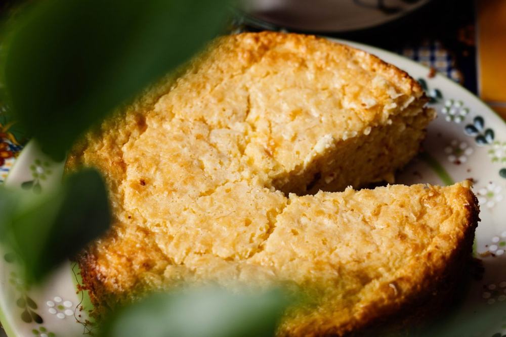 Bolo de milho caseiro